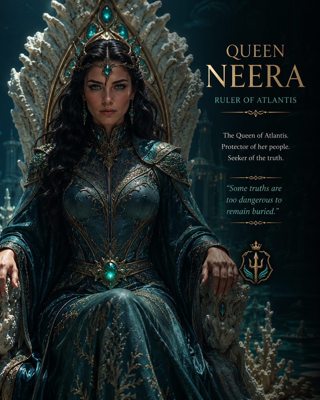 Queen Neera, ruler of Atlantis